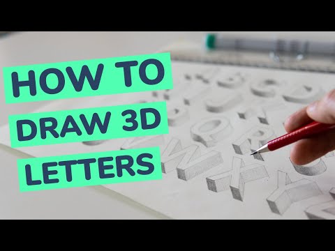 how to write a 3d letter