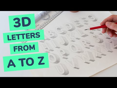 how to write a 3d letter