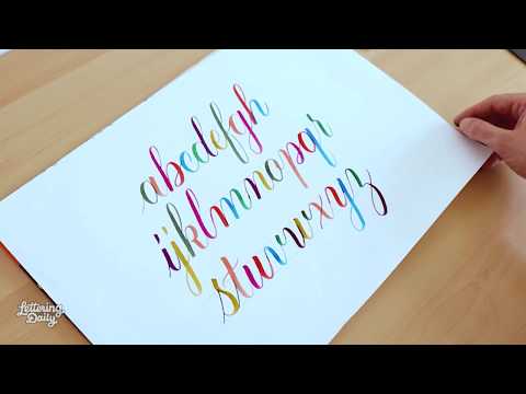 how to write the word assignment in calligraphy