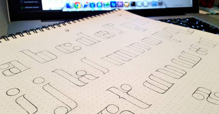 How to create your hand written font - Lettering Daily