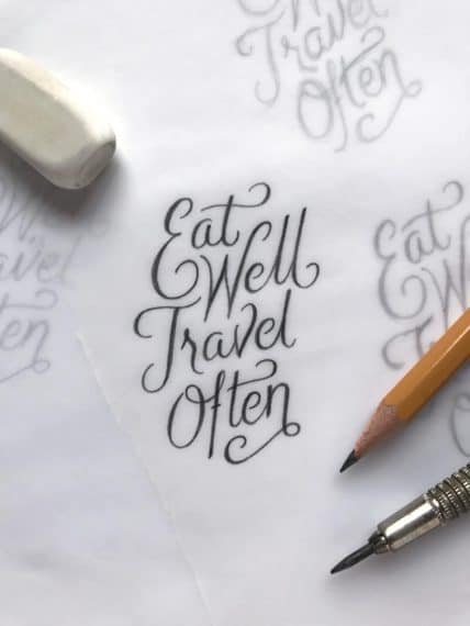 Hand lettering for beginners 2 tutorial -lettering daily