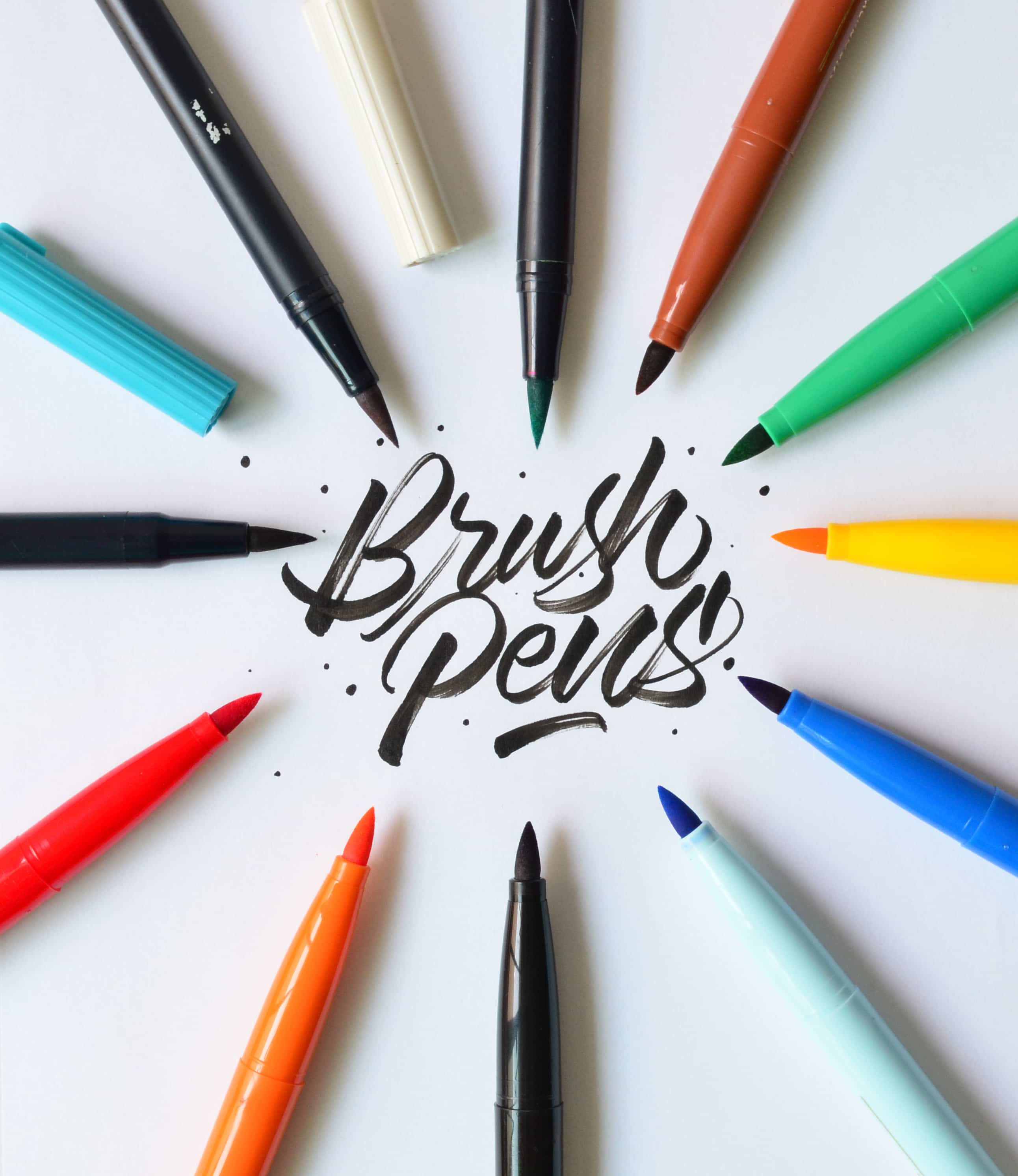 top 5 best brush pens for brush calligraphy 2018 lettering daily