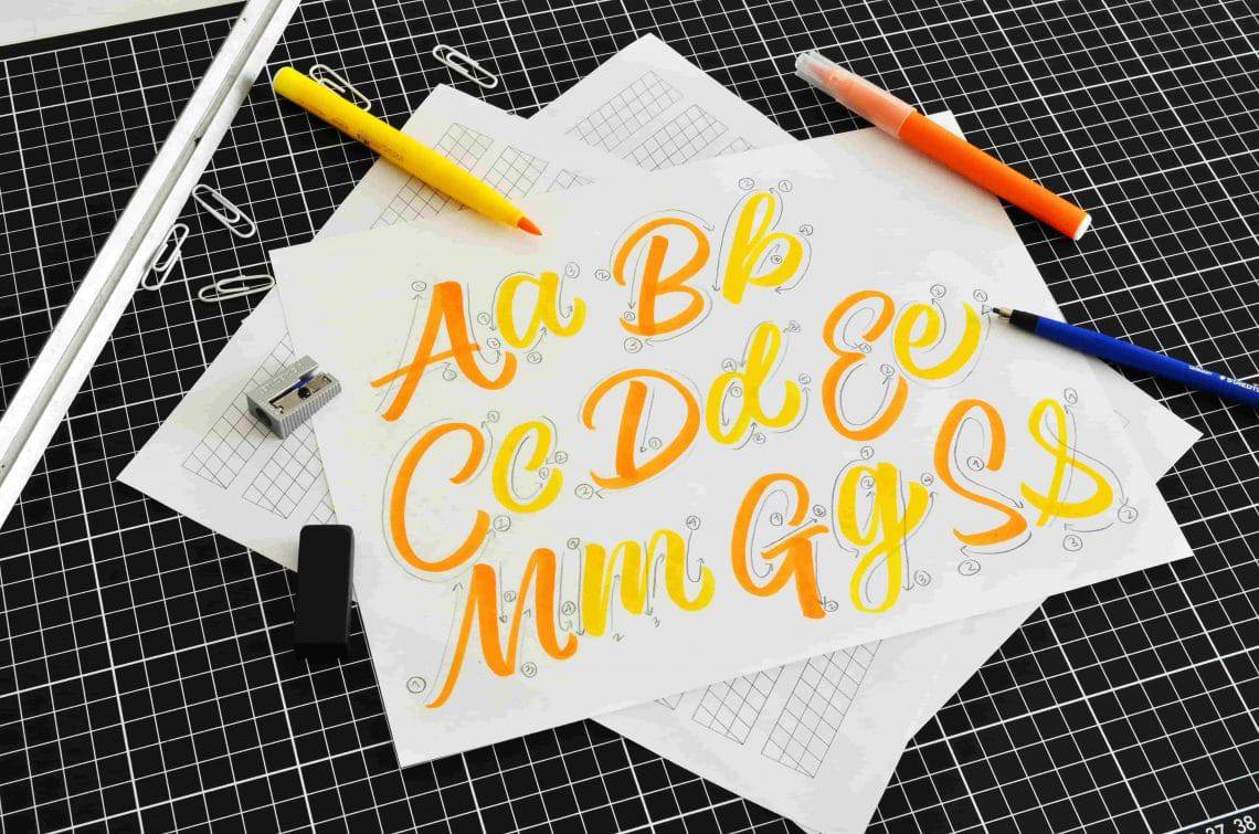 brush lettering for beginners, a step-by-step guide - Lettering Daily