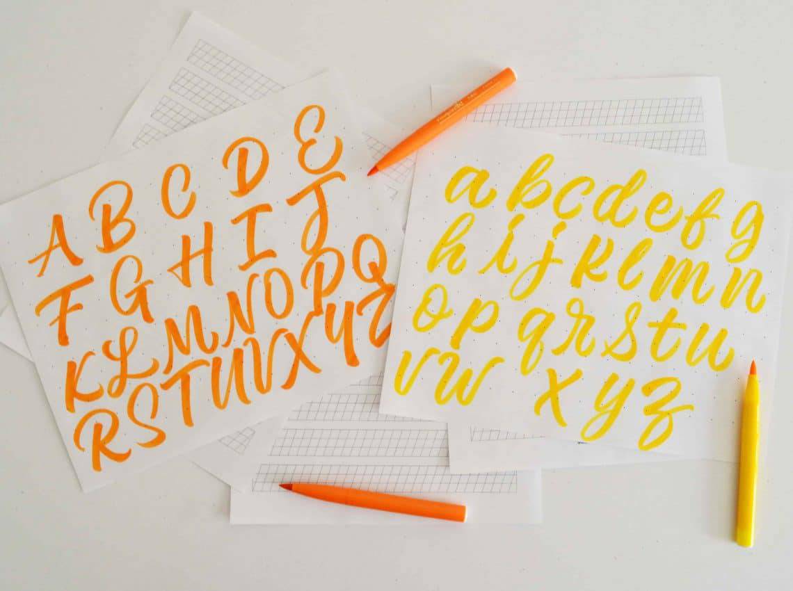 brush lettering for beginners, a step-by-step guide - Lettering Daily