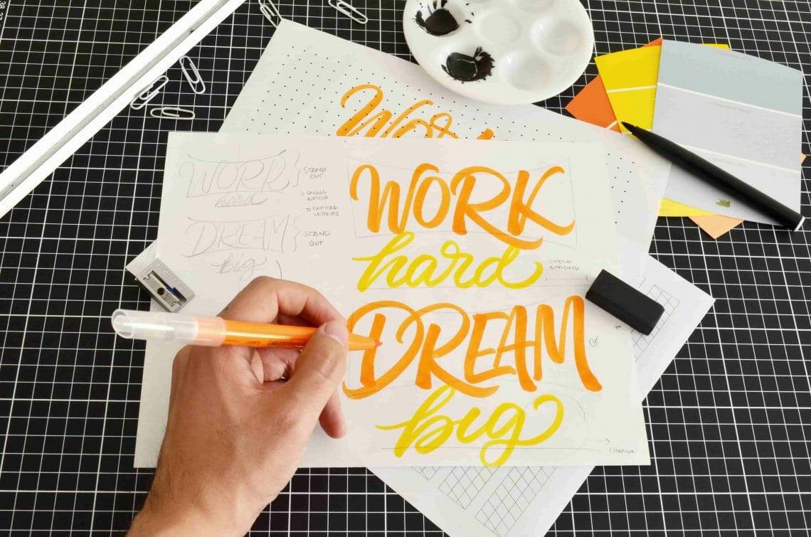 brush lettering for beginners, a step-by-step guide - Lettering Daily