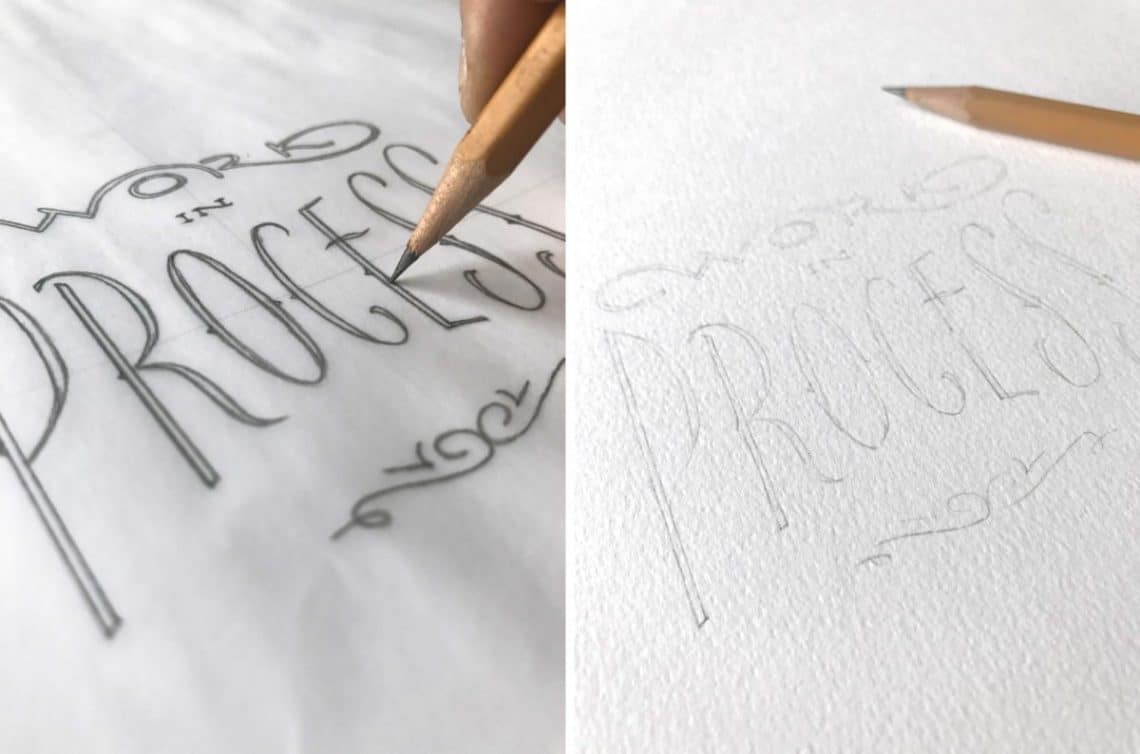 Creating hand lettering in 8 easy steps - Lettering Daily