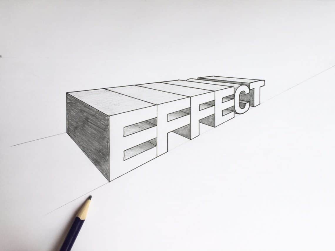 How To Draw Letters In Perspective - 2018 Lettering Daily