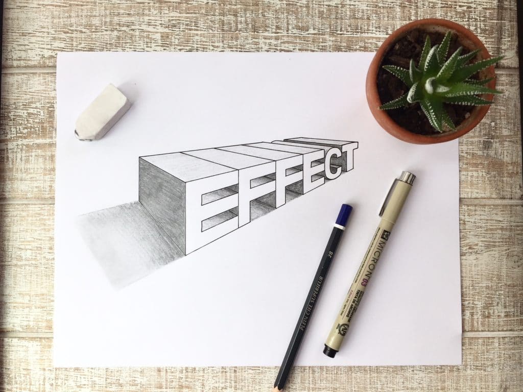 How To Draw Letters In Perspective - 2018 Lettering Daily