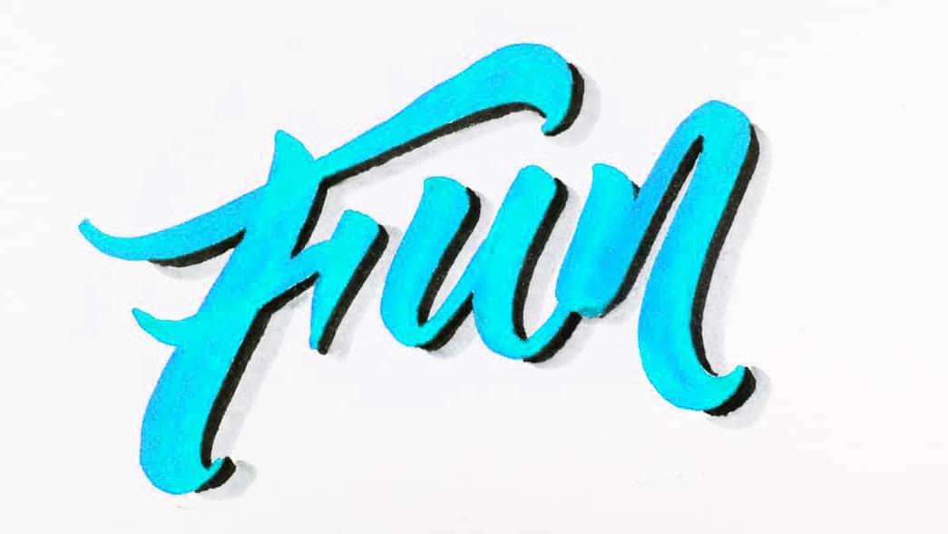 How To Shade Your Lettering (5 AWESOME Ways - 2018)