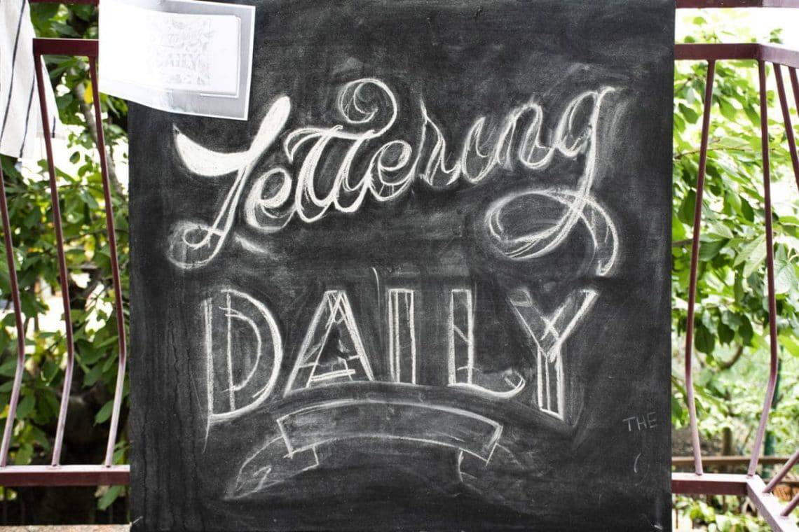 How To Do Chalk Lettering (7 EASY steps - 2018) - Lettering Daily