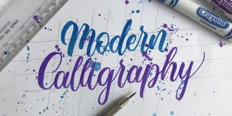 How To Do Modern Calligraphy (+FREE Worksheets)