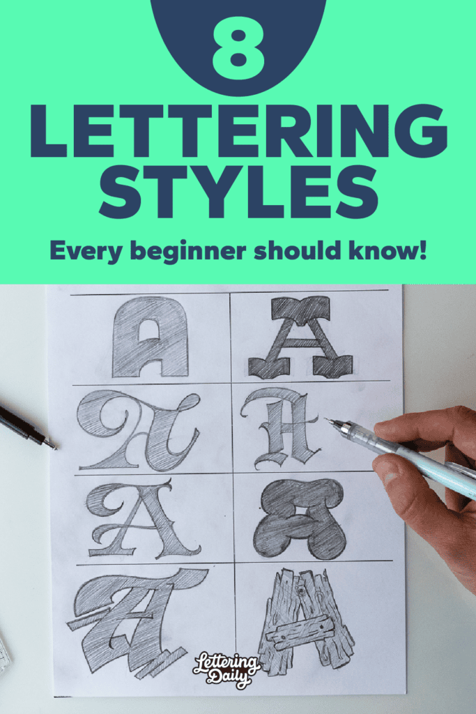 Eight essential lettering styles for beginners
