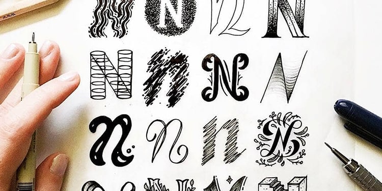 What are the lettering styles - lettering daily