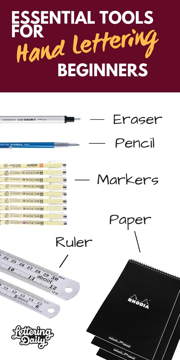 Essential tools for hand lettering beginners – lettering daily Essential tools for hand lettering beginners - lettering daily