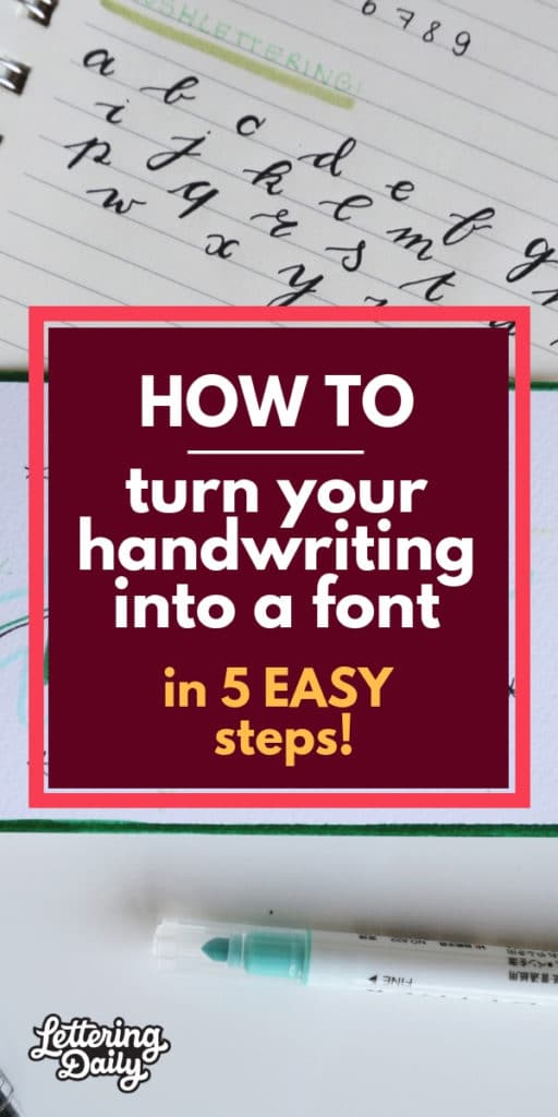 How to turn your handwriting into a font in 5 easy steps