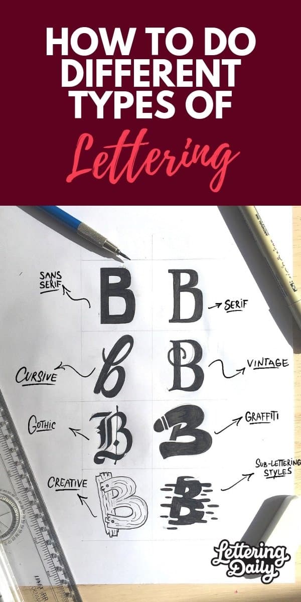 text style lettering is often used for