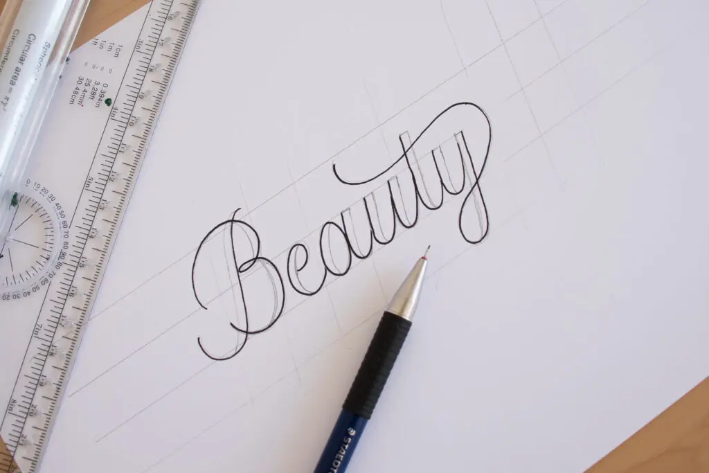 Faux Calligraphy for beginners tutorial - Lettering Daily