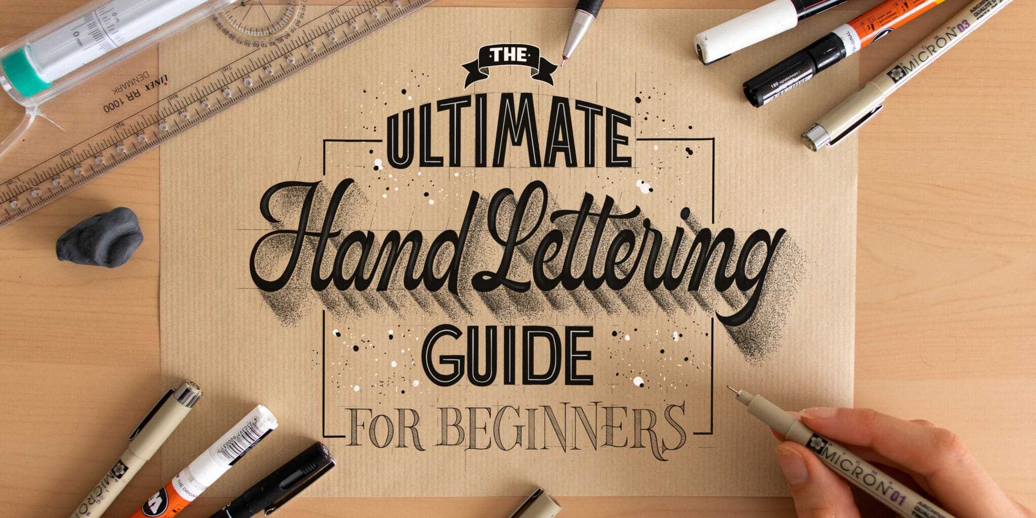 Hand lettering process: “Everything is an art project”