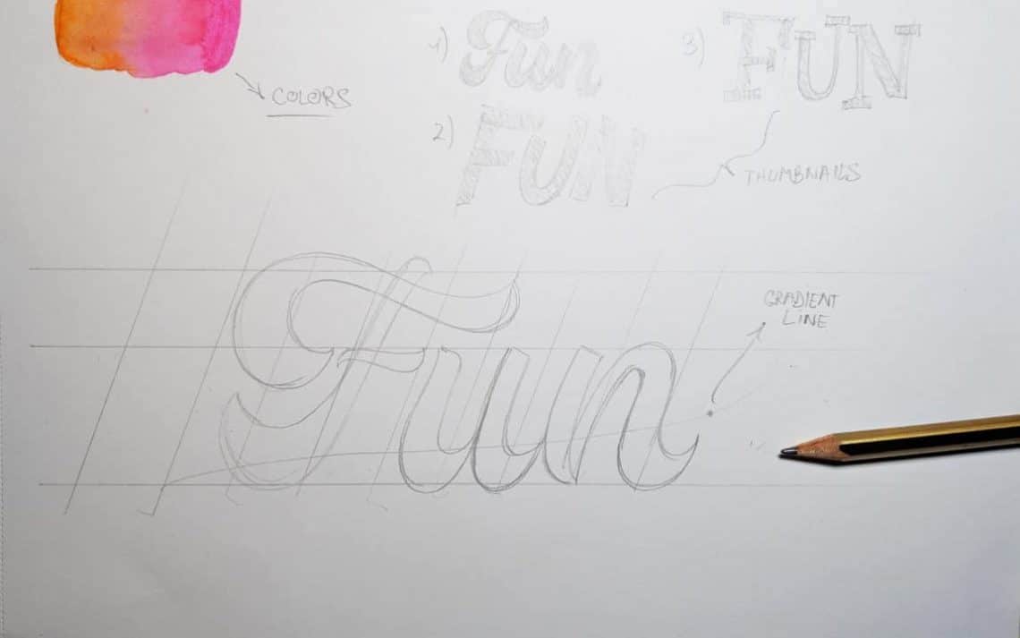 5 ways you can add a gradient effect to your lettering - Lettering Daily