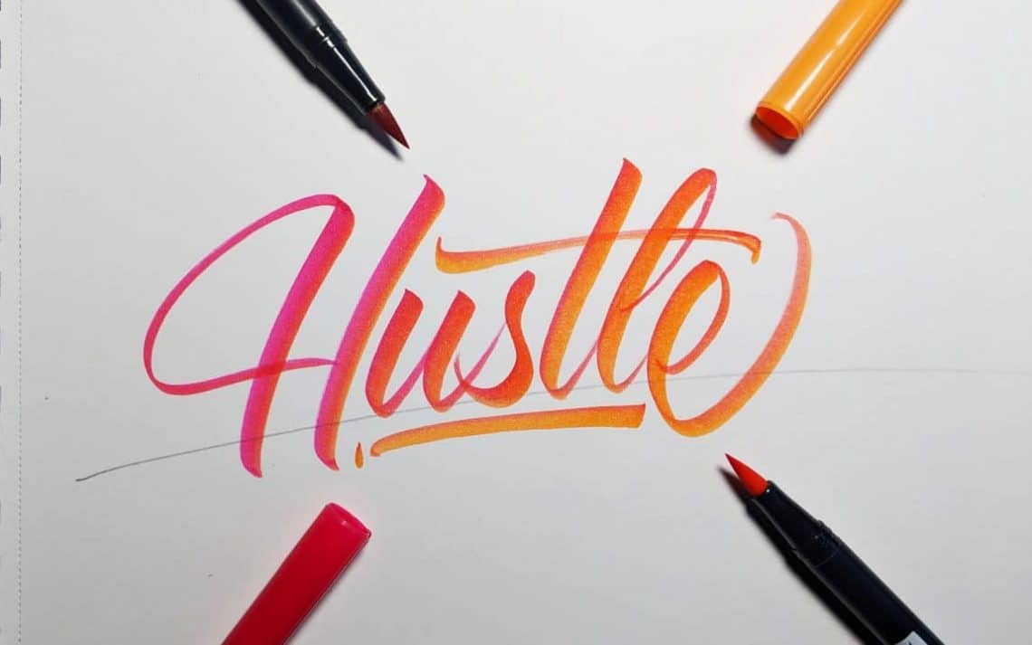 5 ways you can add a gradient effect to your lettering - Lettering Daily