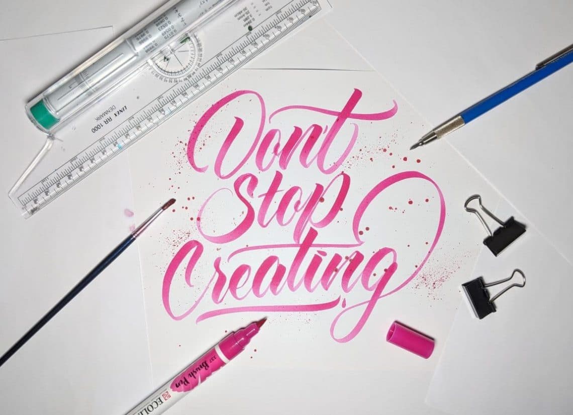 5 ways you can add a gradient effect to your lettering - Lettering Daily