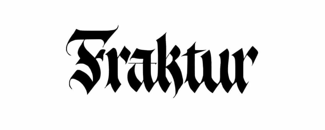 Fraktur calligraphy deals