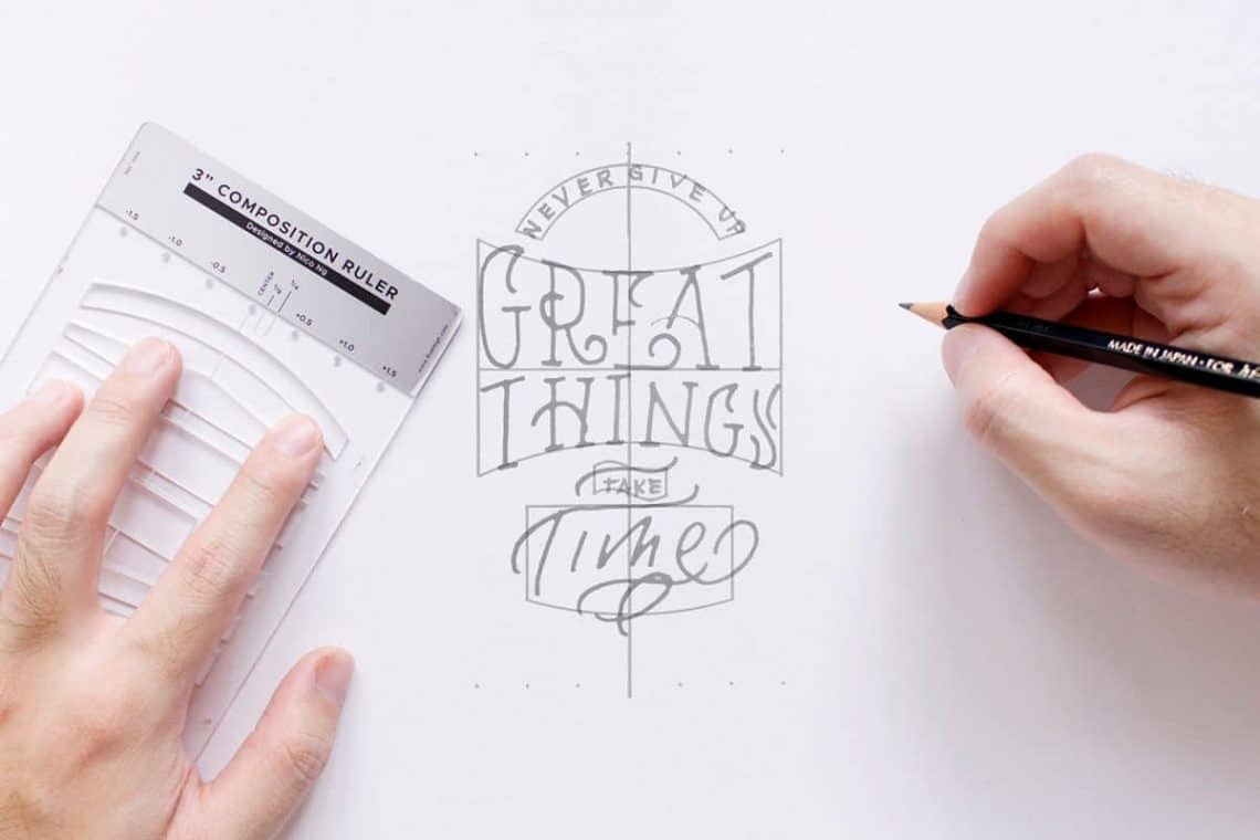 This tool will help you improve your lettering composition - Lettering Daily