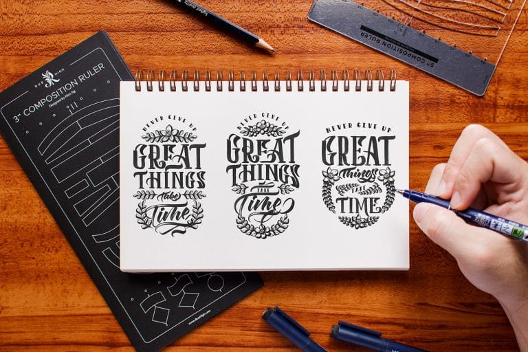 This tool will help you improve your lettering composition - Lettering Daily