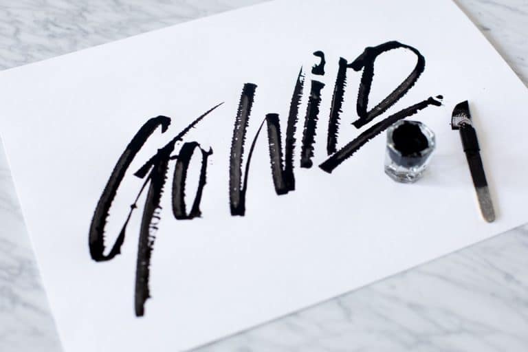 How to make a DIY folded calligraphy pen - Lettering Daily