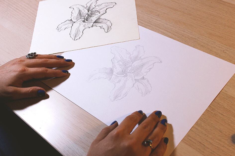 How to create watercolor flowers - Lettering Daily