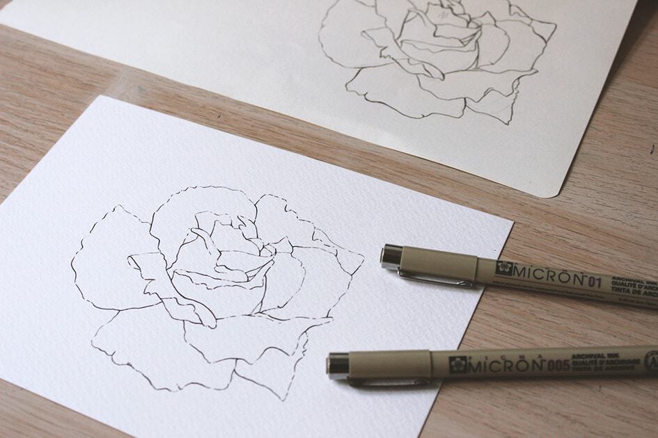 How to create watercolor flowers - Lettering Daily