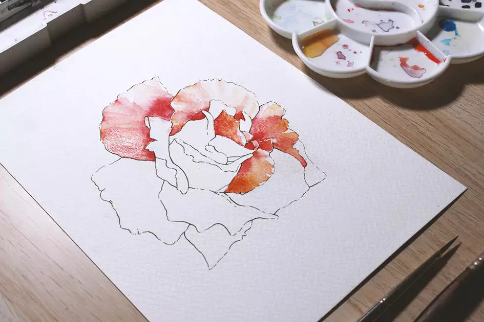 2019-04-06 13.13.10 How to create watercolor flowers - Lettering Daily
