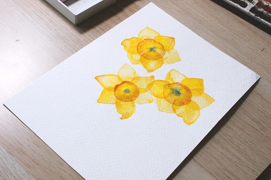 How to create watercolor flowers - Lettering Daily