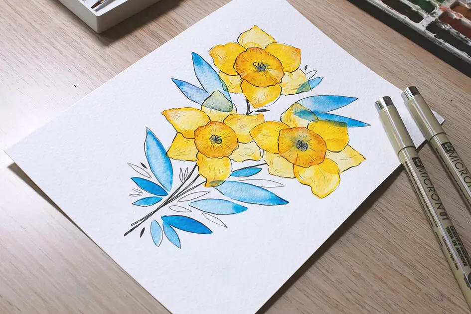 2019-04-07 10.35.57 How to create watercolor flowers - Lettering Daily
