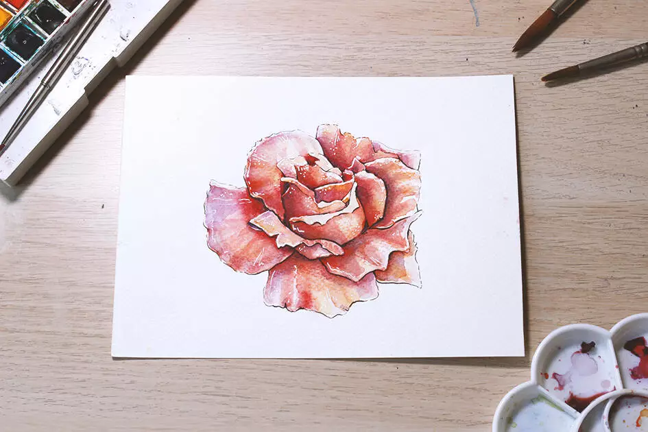 2019-04-07 10.57.40 How to create watercolor flowers - Lettering Daily