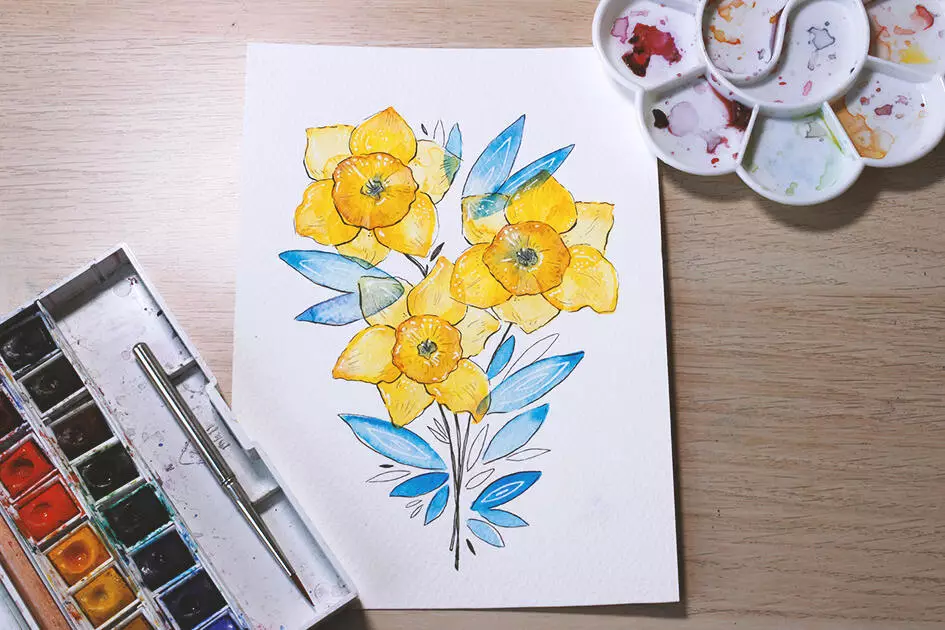 2019-04-07 10.58.19 How to create watercolor flowers - Lettering Daily