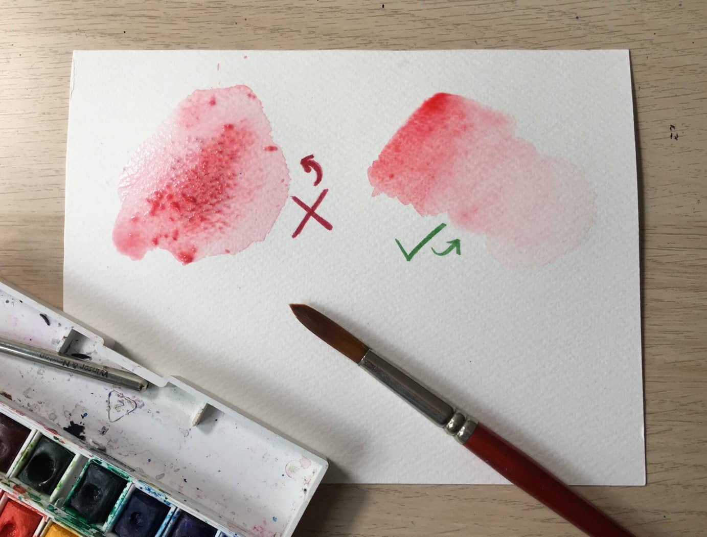 How to create watercolor flowers - Lettering Daily