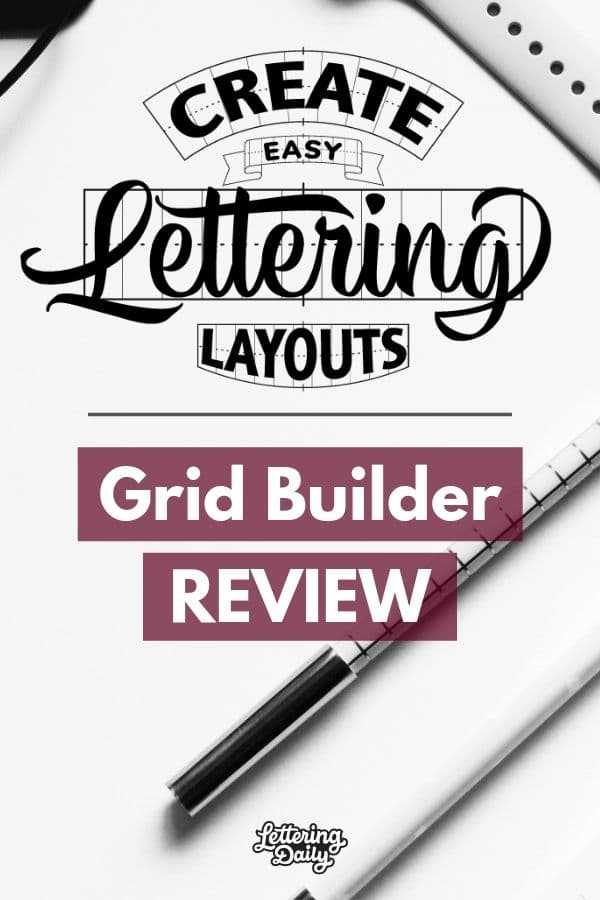 Create EASY Lettering Layouts - Grid Builder Review - Lettering Daily