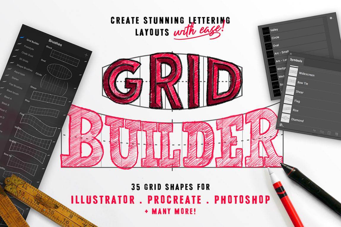 Create EASY Lettering Layouts - Grid Builder Review - Lettering Daily