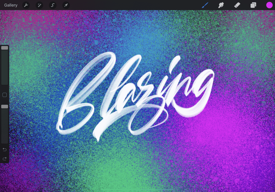 iPad lettering for beginners - how to use Procreate - Lettering Daily