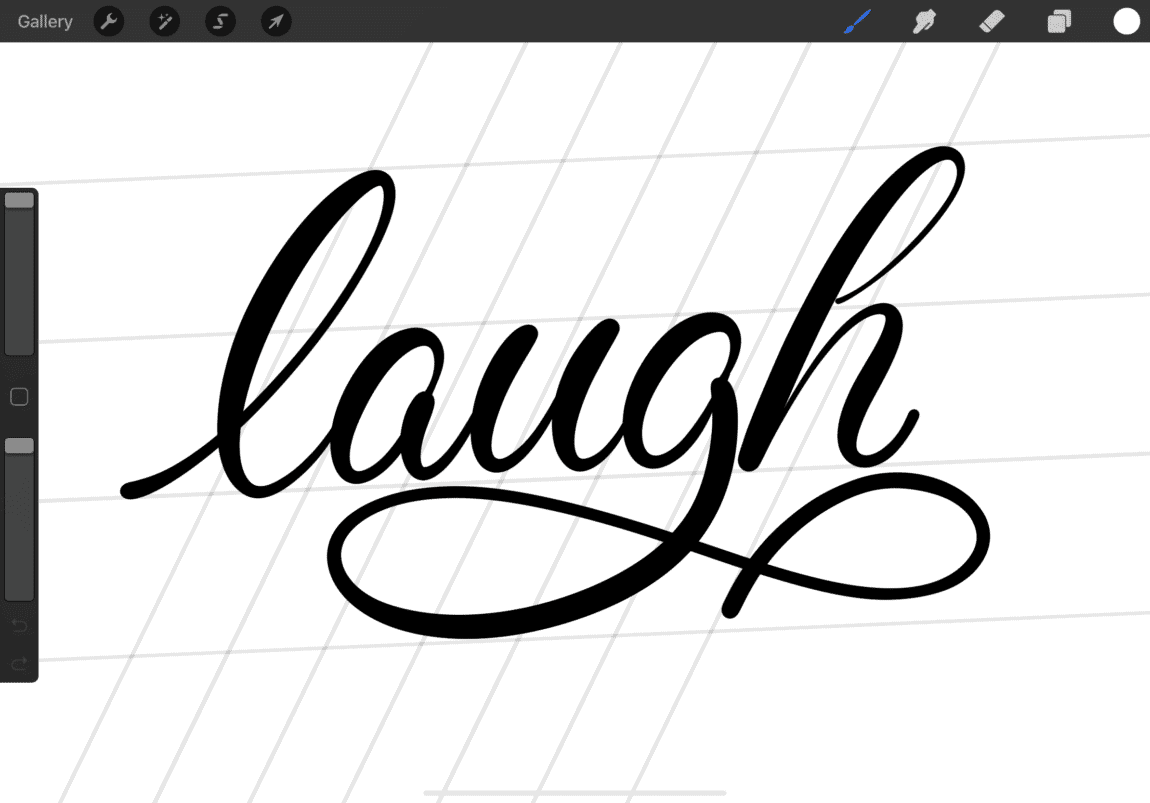iPad lettering for beginners - how to use Procreate - Lettering Daily