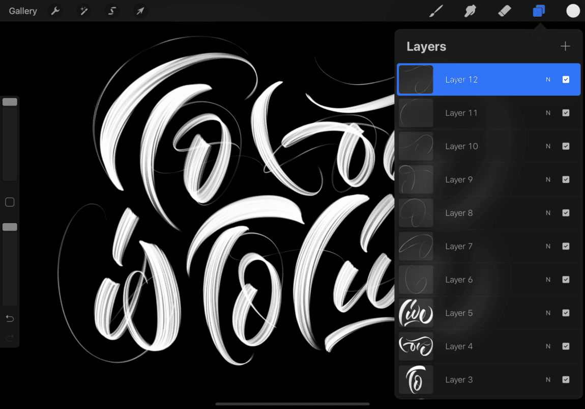 iPad Lettering in Procreate for Beginners – Hand Lettered Design