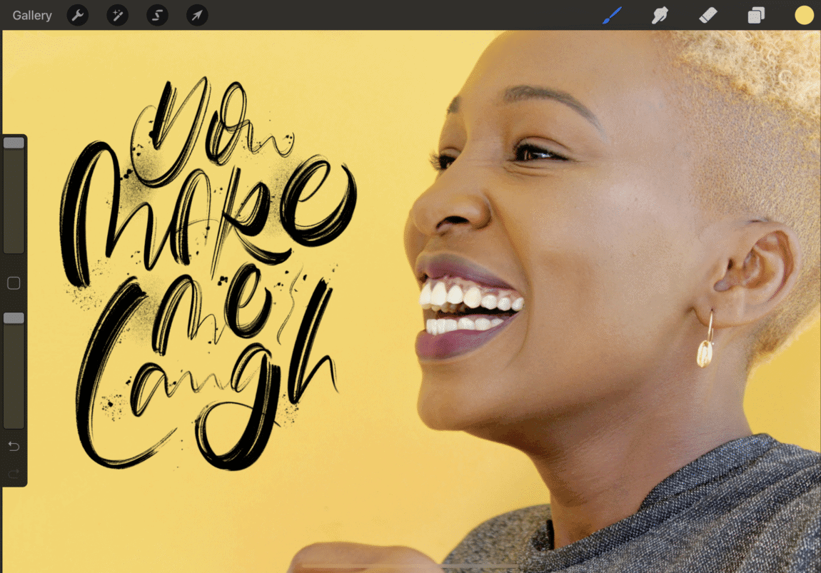 iPad lettering for beginners - how to use Procreate - Lettering Daily