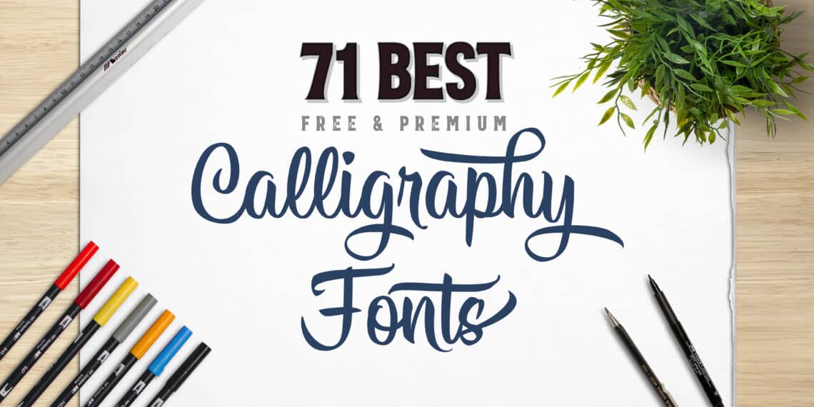 Best calligraphy fonts article cover