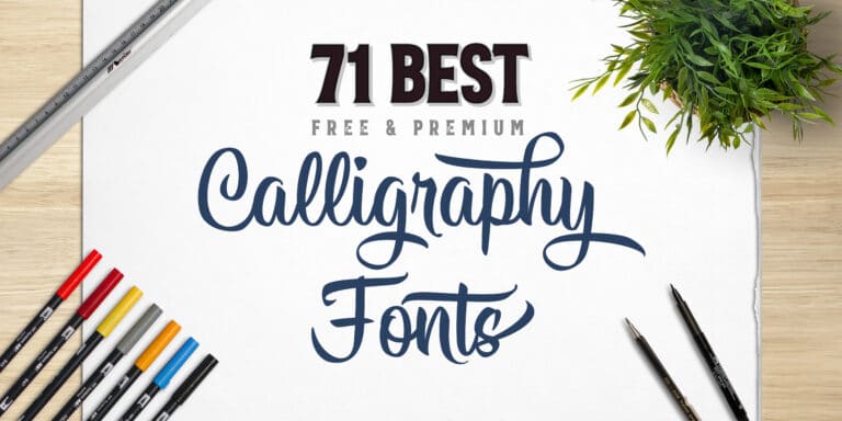 Best calligraphy fonts article cover