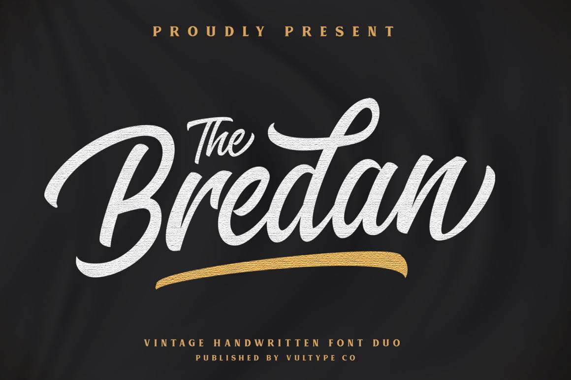 Bredan-Vintage- calligraphy font