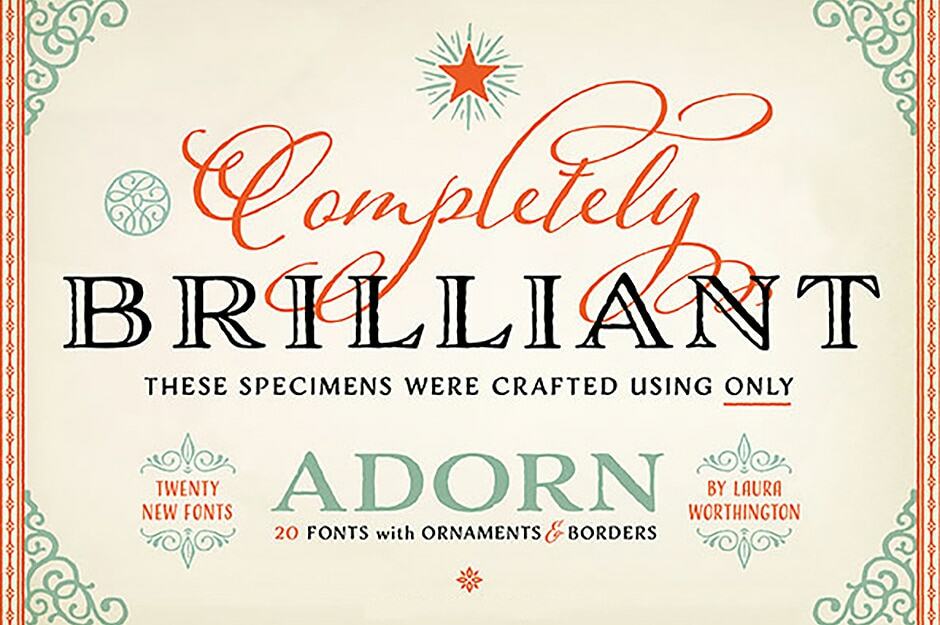 adorn-first-calligarphy font duo collection