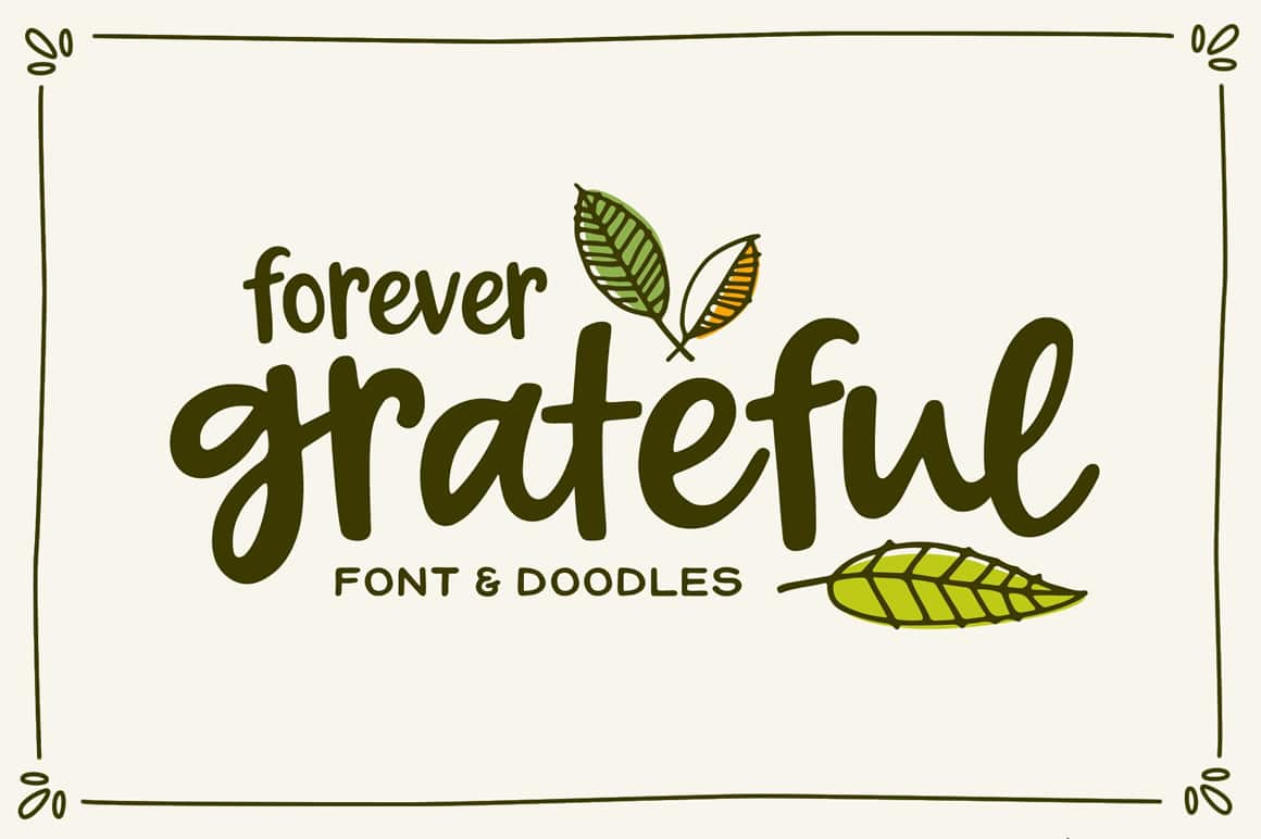 forevergrateful-calligraphy font