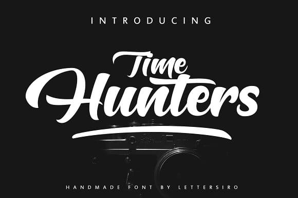 time-hunters-script-font cover