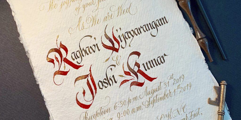 How To Make Calligraphy Wedding Invitations - Lettering Daily